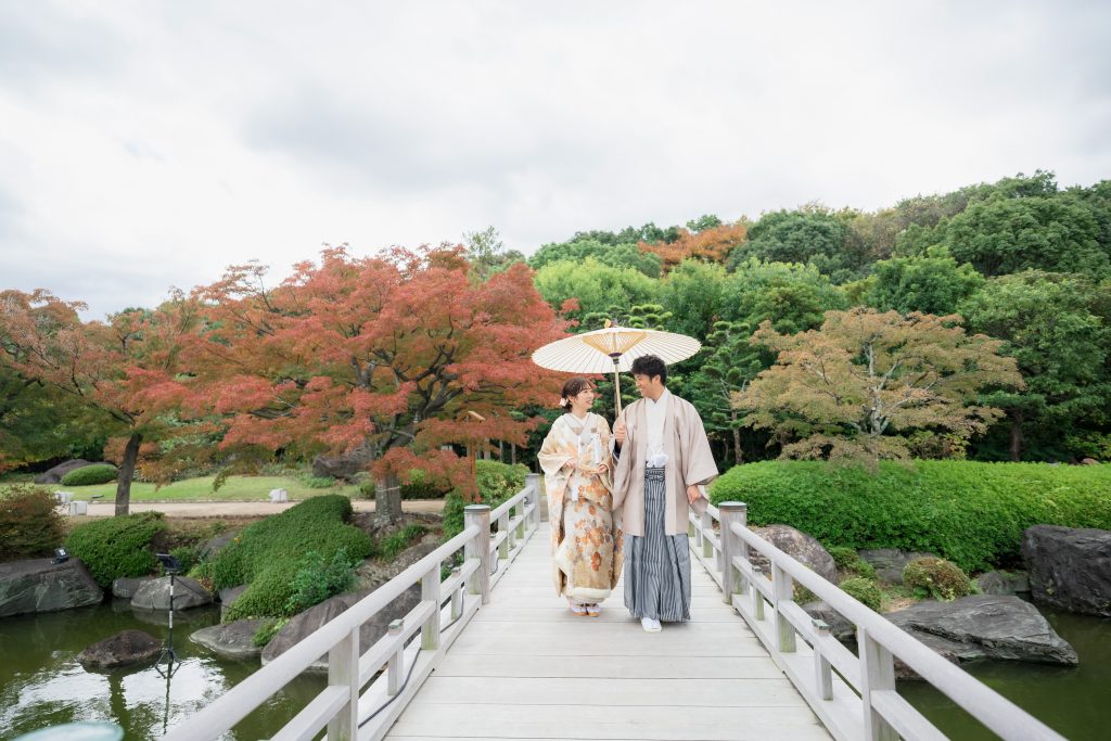 大阪・堺の前撮りフォトスタジオ「ブランフルール」 11/11大仙公園の和装ロケーション前撮り_秋__和室_8