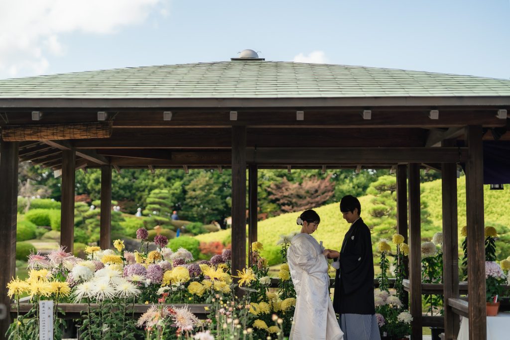 大阪・堺の前撮りフォトスタジオ「ブランフルール」 大仙公園の和装ロケーション前撮り_11月_紅葉キャンペーン_13