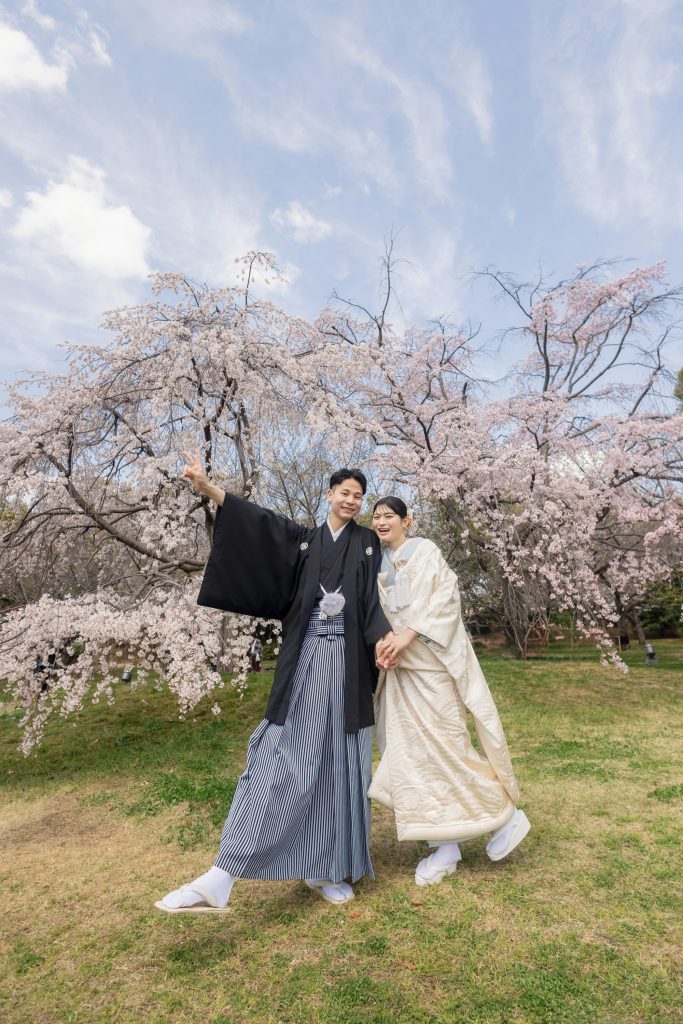大阪・堺の前撮りフォトスタジオ「ブランフルール」 大阪堺の大仙公園の洋装ロケーション前撮り_2025年3月_大阪_大阪城公園_和装_15