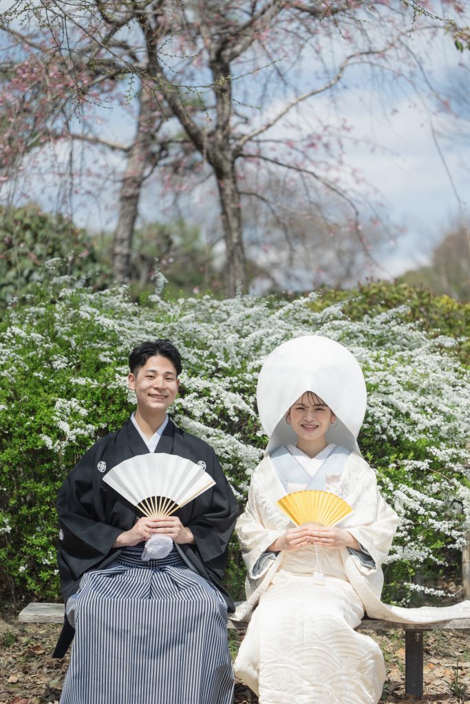 大阪・堺の前撮りフォトスタジオ「ブランフルール」 大阪堺の大仙公園の洋装ロケーション前撮り_2025年3月_大阪_大阪城公園_和装_26