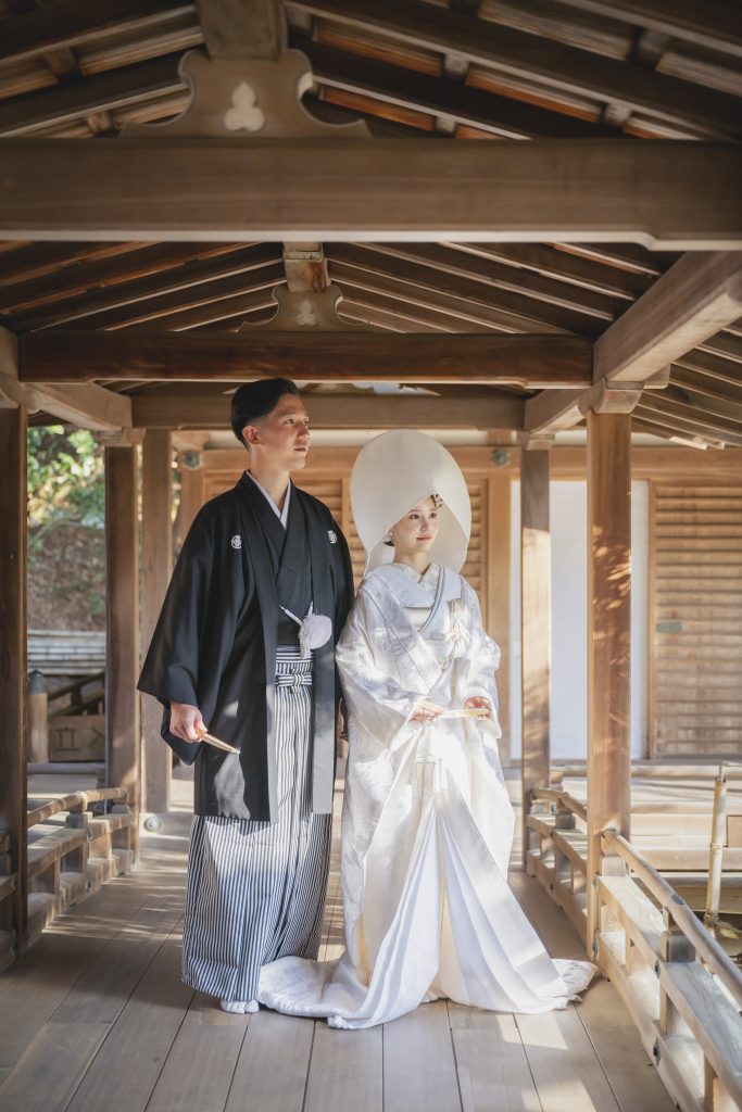 大阪・堺の前撮りフォトスタジオ「ブランフルール」 大阪堺の大仙公園の洋装ロケーション前撮り_2025年12月_京都_毘沙門堂_8