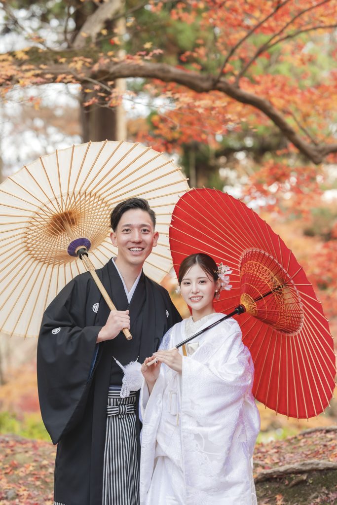 大阪・堺の前撮りフォトスタジオ「ブランフルール」 大阪堺の大仙公園の洋装ロケーション前撮り_2025年12月_京都_毘沙門堂_27