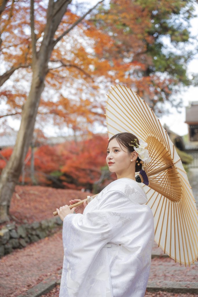 大阪・堺の前撮りフォトスタジオ「ブランフルール」 大阪堺の大仙公園の洋装ロケーション前撮り_2025年12月_京都_毘沙門堂_23