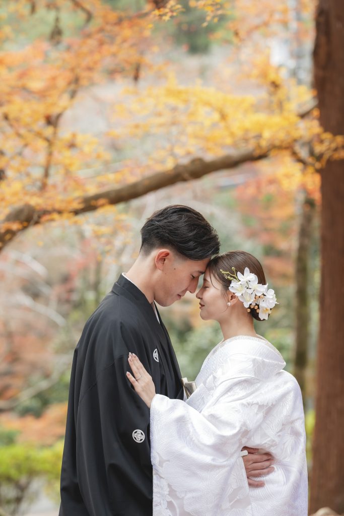 大阪・堺の前撮りフォトスタジオ「ブランフルール」 大阪堺の大仙公園の洋装ロケーション前撮り_2025年12月_京都_毘沙門堂_24